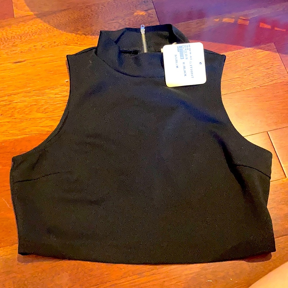 Crop mock tank top